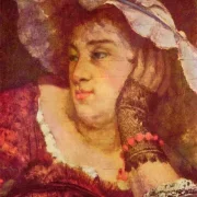 Gustave Courbet | Mädchen an der Seine - 1856 | Gerahmter Kunstdruck | Realismus