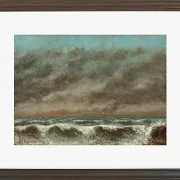 Gustave Courbet – Marine 1869 | Giclée Kunstdruck gerahmt