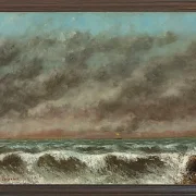 Gustave Courbet – Marine 1869 | Giclée Kunstdruck gerahmt
