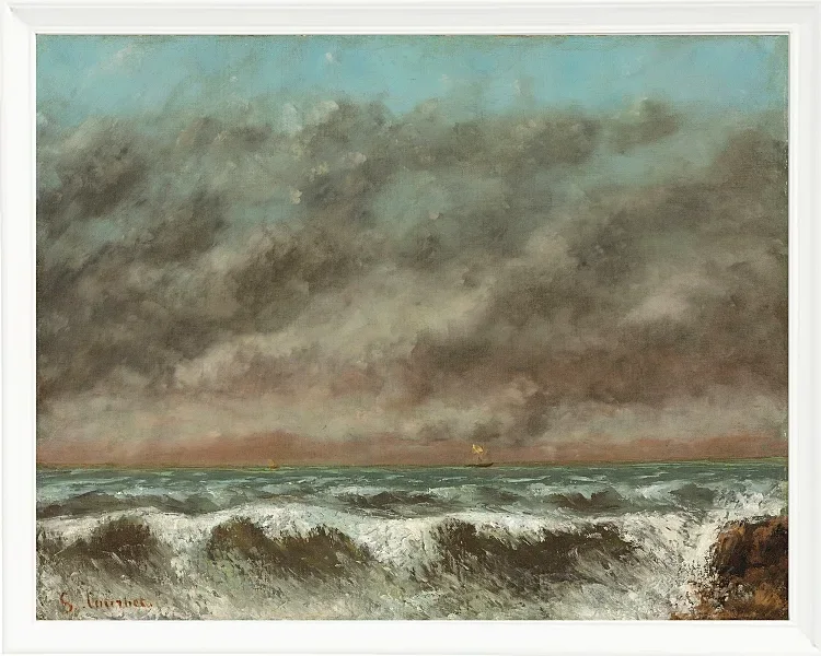Gustave Courbet – Marine 1869 | Giclée Kunstdruck gerahmt