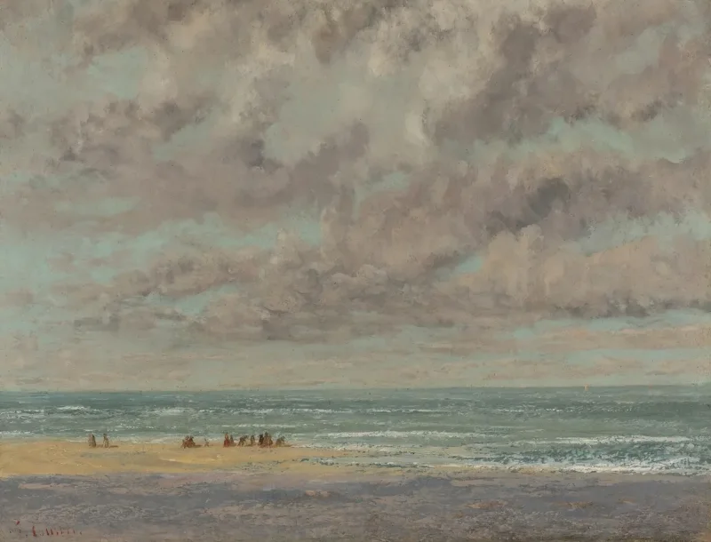 Gustave Courbet – Marine, Les Équilleurs 1872 | Giclée Kunstdruck gerahmt