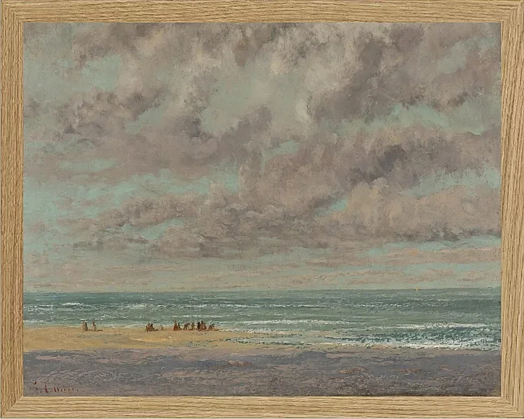 Gustave Courbet – Marine, Les Équilleurs 1872 | Giclée Kunstdruck gerahmt