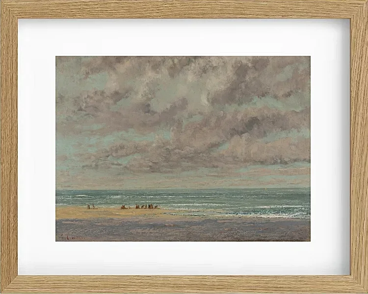 Gustave Courbet – Marine, Les Équilleurs 1872 | Giclée Kunstdruck gerahmt