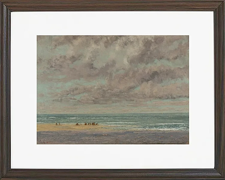 Gustave Courbet – Marine, Les Équilleurs 1872 | Giclée Kunstdruck gerahmt