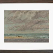 Gustave Courbet – Marine, Les Équilleurs 1872 | Giclée Kunstdruck gerahmt