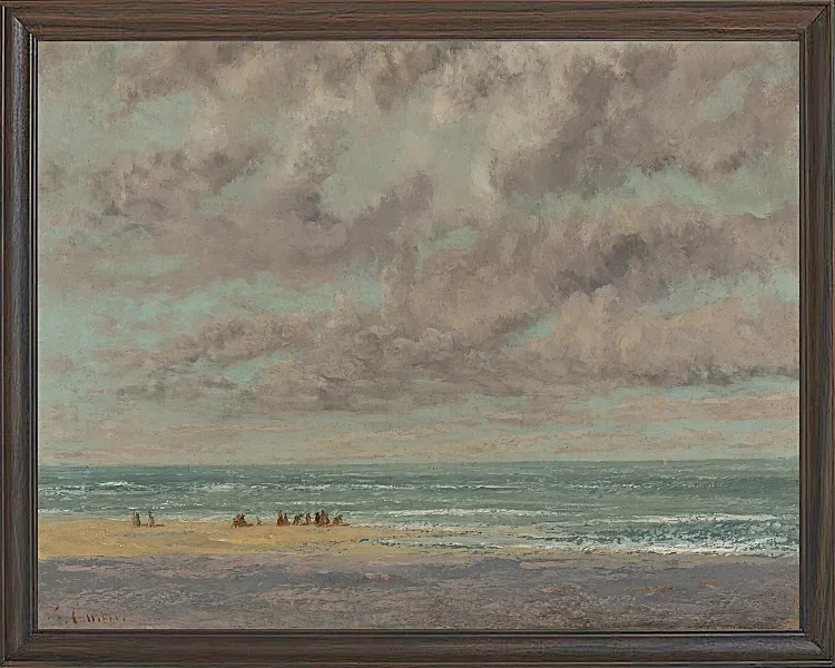 Gustave Courbet – Marine, Les Équilleurs 1872 | Giclée Kunstdruck gerahmt