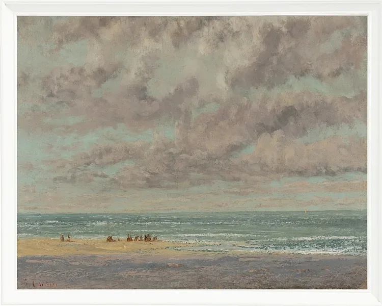 Gustave Courbet – Marine, Les Équilleurs 1872 | Giclée Kunstdruck gerahmt