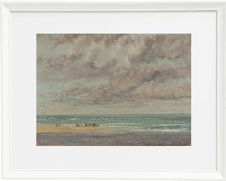 Gustave Courbet – Marine, Les Équilleurs 1872 | Giclée Kunstdruck gerahmt
