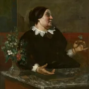 Gustave Courbet – Mutter Gregory 1855 | Giclée Kunstdruck gerahmt