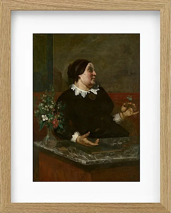 Gustave Courbet – Mutter Gregory 1855 | Giclée Kunstdruck gerahmt