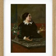 Gustave Courbet – Mutter Gregory 1855 | Giclée Kunstdruck gerahmt