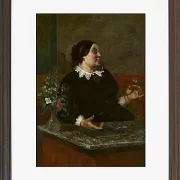 Gustave Courbet – Mutter Gregory 1855 | Giclée Kunstdruck gerahmt