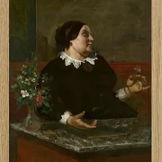 Gustave Courbet – Mutter Gregory 1855 | Giclée Kunstdruck gerahmt