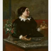 Gustave Courbet – Mutter Gregory 1855 | Giclée Kunstdruck gerahmt