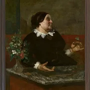 Gustave Courbet – Mutter Gregory 1855 | Giclée Kunstdruck gerahmt