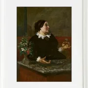 Gustave Courbet – Mutter Gregory 1855 | Giclée Kunstdruck gerahmt
