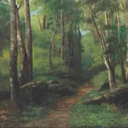 Gustave Courbet | Sti gennem skoven – 1860 | Indrammet kunsttryk | Realisme
