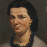 Gustave Courbet – Porträt einer Frau 1850 | Giclée Kunstdruck gerahmt