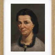 Gustave Courbet – Porträt einer Frau 1850 | Giclée Kunstdruck gerahmt