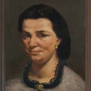 Gustave Courbet – Porträt einer Frau 1850 | Giclée Kunstdruck gerahmt