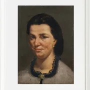 Gustave Courbet – Porträt einer Frau 1850 | Giclée Kunstdruck gerahmt