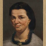 Gustave Courbet – Porträt einer Frau 1850 | Giclée Kunstdruck gerahmt