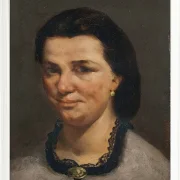 Gustave Courbet – Porträt einer Frau 1850 | Giclée Kunstdruck gerahmt