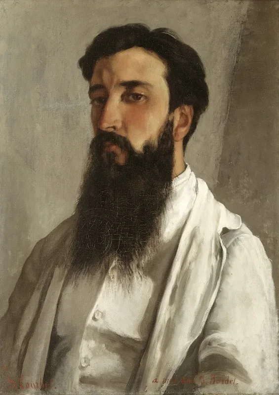 Gustave Courbet | Portræt af Jules Bordet - 1870 | Indrammet kunsttryk | Realisme