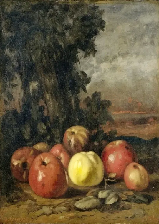 Gustave Courbet | Stilleben med æbler - 1871 | Indrammet kunsttryk | Realisme