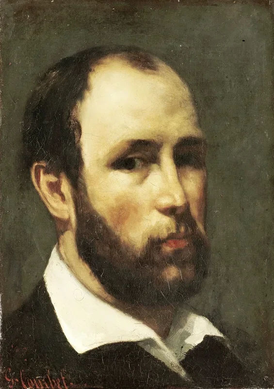 Gustave Courbet | Portræt af en mand – 1862 | Indrammet kunsttryk | Realisme