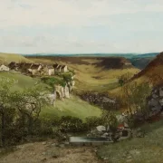 Gustave Courbet | Slottet i Ornans – 1855 | Indrammet kunsttryk | Realisme