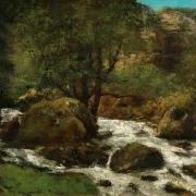 Gustave Courbet | Skovbæk – 1860 | Indrammet kunsttryk | Realisme