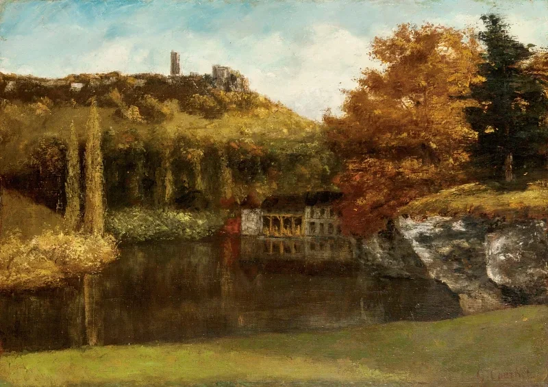 Gustave Courbet | Der Waschplatz – 1872 | Gerahmter Kunstdruck | Realismus