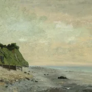Gustave Courbet | Klippekyst; lille strand – 1865 | Indrammet kunsttryk | Realisme