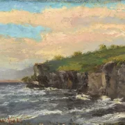 Gustave Courbet | Klippe ved vandet - 1868 | Indrammet kunsttryk | Realisme