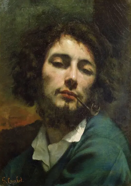 Gustave Courbet | Selvportræt - 1846 | Indrammet kunsttryk | Realisme
