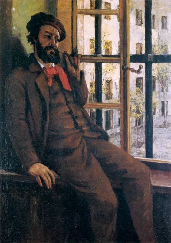 Gustave Courbet | Selbstporträt i Sainte-Pélagie - 1872 | Indrammet kunsttryk | Realisme