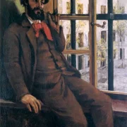 Gustave Courbet | Selbstporträt i Sainte-Pélagie - 1872 | Indrammet kunsttryk | Realisme