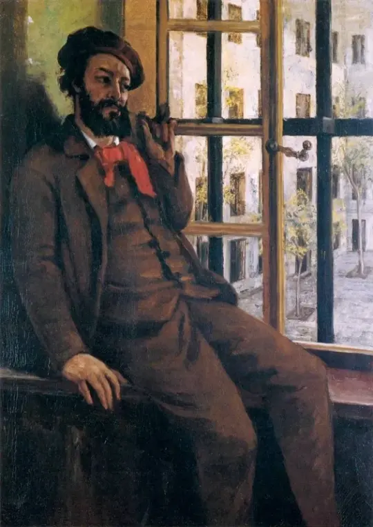 Gustave Courbet | Selbstporträt i Sainte-Pélagie - 1872 | Indrammet kunsttryk | Realisme