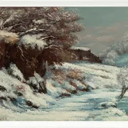 Gustave Courbet – Schnee 1858 | Giclée Kunstdruck gerahmt