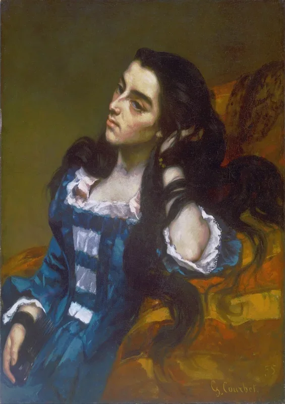 Gustave Courbet | Spansk kvinde – 1870 | Indrammet kunsttryk | Realisme