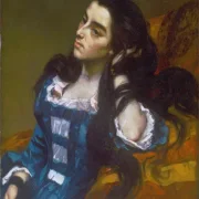 Gustave Courbet | Spansk kvinde – 1870 | Indrammet kunsttryk | Realisme