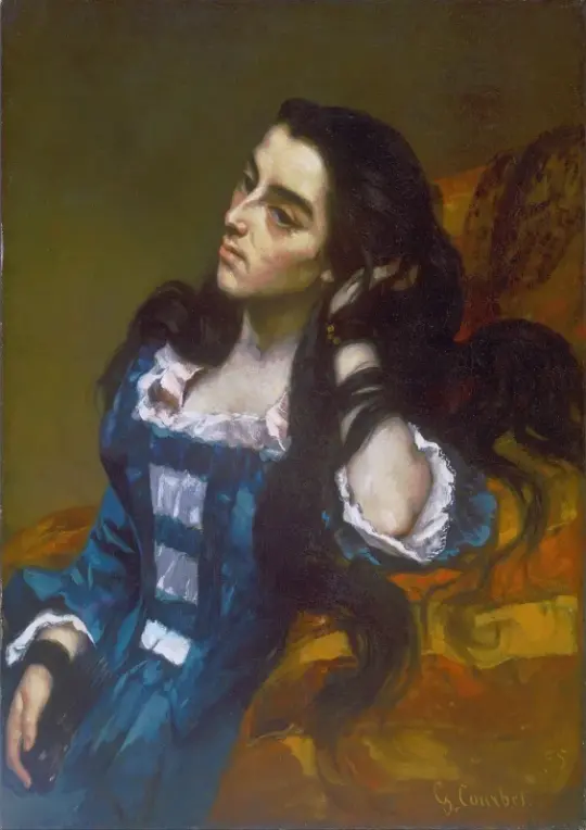 Gustave Courbet | Spansk kvinde – 1870 | Indrammet kunsttryk | Realisme