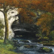 Gustave Courbet | Lisons udspring nær Nans – 1862 | Indrammet kunsttryk | Realisme