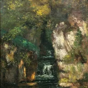 Gustave Courbet | Ein Bach im Wald – 1868 | Gerahmter Kunstdruck | Realismus