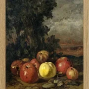Gustave Courbet – Stillleben mit Äpfeln 1871 | Giclée Kunstdruck gerahmt