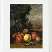 Gustave Courbet – Stillleben mit Äpfeln 1871 | Giclée Kunstdruck gerahmt