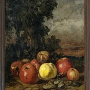 Gustave Courbet – Stillleben mit Äpfeln 1871 | Giclée Kunstdruck gerahmt