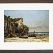 Gustave Courbet – Strand in der Normandie 1872 | Giclée Kunstdruck gerahmt