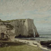Gustave Courbet | Klipperne ved Étretat efter stormen – 1870 | Indrammet kunsttryk | Realisme